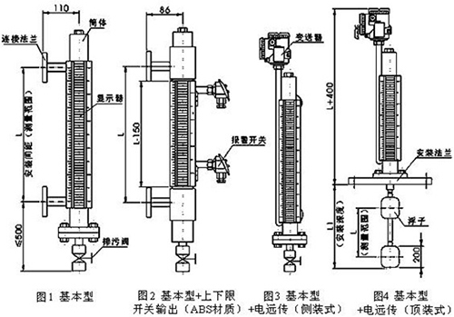 浮子式干簧管液位計結(jié)構(gòu)特點圖