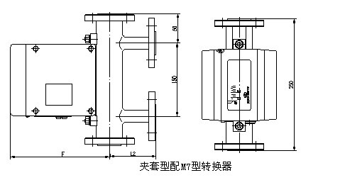 液體轉(zhuǎn)子流量計(jì)外形尺寸圖